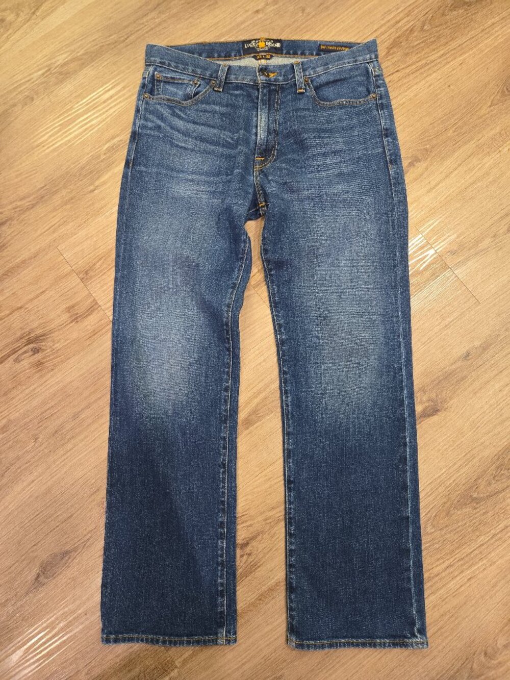 Lucky Brand 361 Vintage Straight Jeans Mens 32x32 Dark Wash Blue Denim